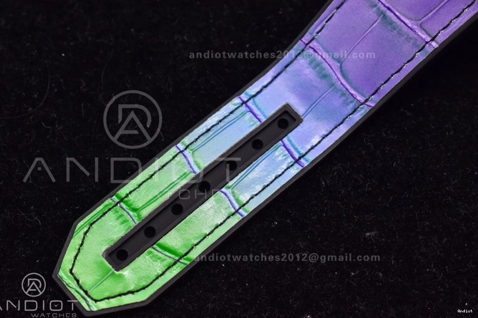 Rainbow Bang Gummy 1:1 Strap 45mm Big A1280 King Best Unico RG on Edition Rainbow ZF 0117